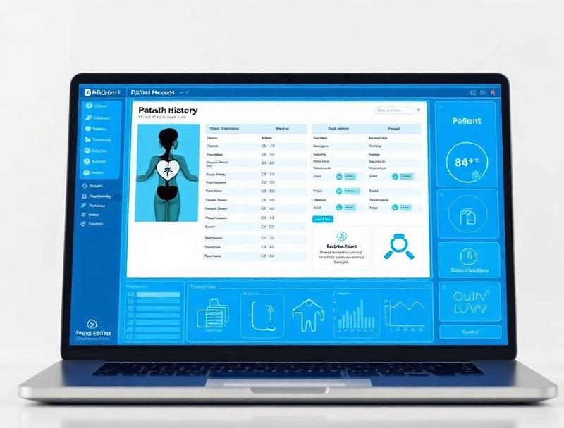 Tela de prontuário eletrônico